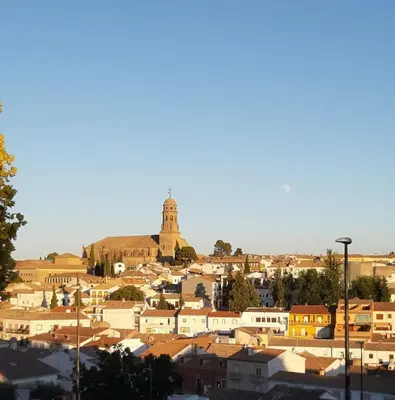 Vista general de Baeza o vista desde el apartamento
