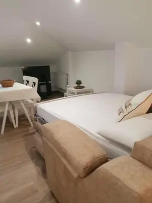 Cama o camas de una habitación en Vive el Renacimiento: Hornazo