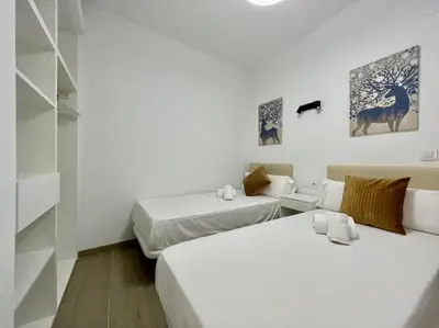 Cama o camas de una habitación en Geysotur El Umbral de Muñices