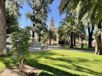 Jardín al aire libre en Geysotur El Umbral de Muñices