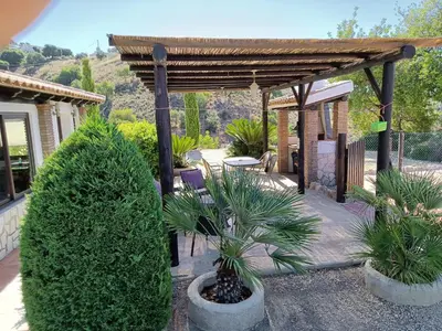 Jardín al aire libre en Casita la Herilla