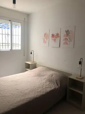 Cama o camas de una habitación en Piso los franchutes