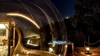Piscina en o cerca de CORTIJO COLOMO rural - BUBBLE SUITE 19
