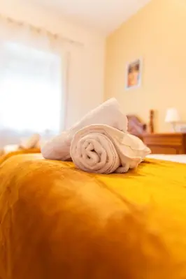 Cama o camas de una habitación en Casa La Platería