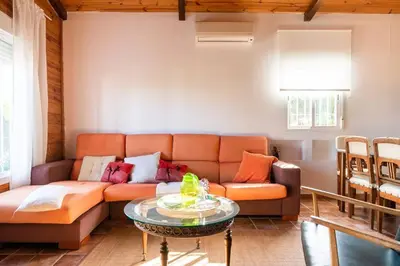 Zona de estar de Casa de Madera del Turullote