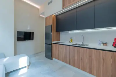 Una cocina o zona de cocina en Céntrico apartamento Alfonso XIII