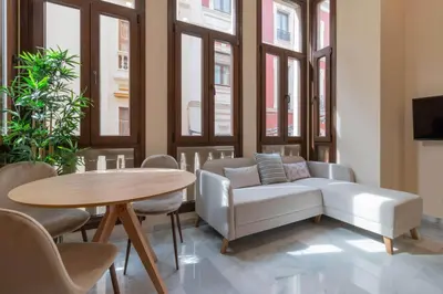 Zona de estar de Céntrico apartamento Alfonso XIII