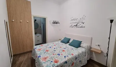 Cama o camas de una habitación en Apartamento Puente Triana