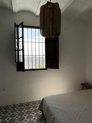 Cama o camas de una habitación en Casa Juncares