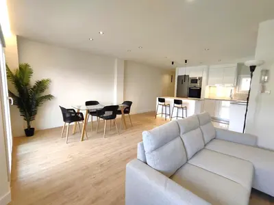 Zona de estar de Puertollano Central Park - by Pro Apartments - Free Parking