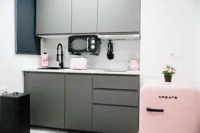 Una cocina o zona de cocina en Apartamento Deluxe Lineros 34 con parking a 150 mts