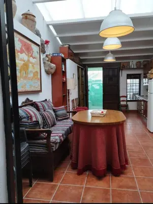 Zona de estar de Alojamiento rural casa cueva abuelo Miguel