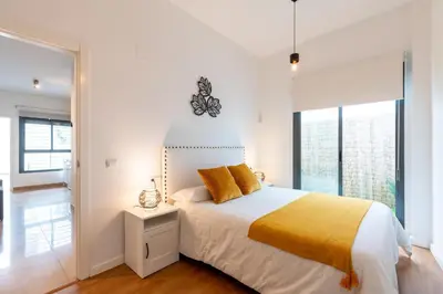 Cama o camas de una habitación en Céntrico y acogedor apartamento