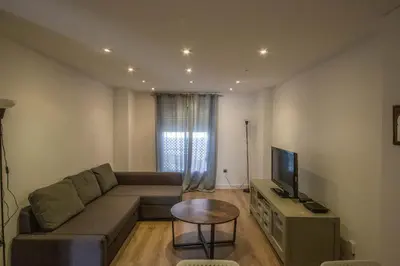 Una televisión o centro de entretenimiento en Apartment Seville Center Caleria