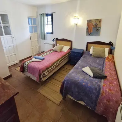 Cama o camas de una habitación en Cortijo el Cachete