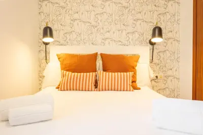 Cama o camas de una habitación en Santa Catalina centra suite by Valcambre