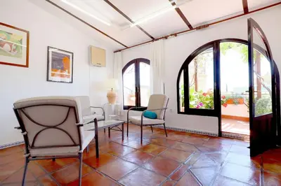 Zona de estar de Casa con encanto en la judería de Córdoba