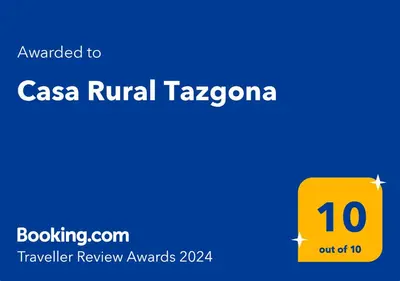 Certificado, premio, señal o documento que está expuesto en Casa Rural Tazgona