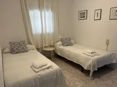 Cama o camas de una habitación en Casa Rural Tazgona