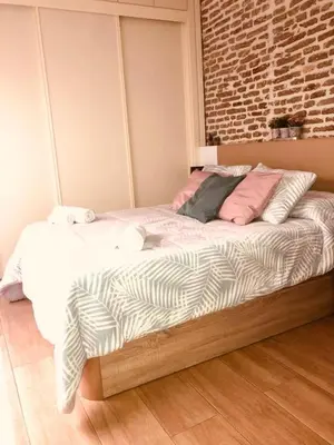 Cama o camas de una habitación en Estudio céntrico en Puñonrostro