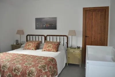 Cama o camas de una habitación en Casa rural La Liñana