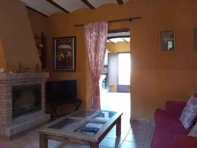 Zona de estar de Casa Dehesa San Cristóbal, Jaén