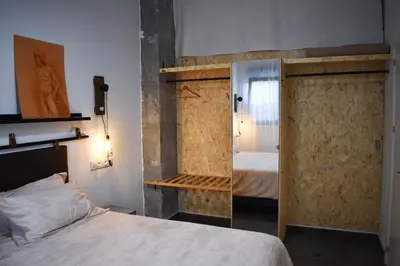 Cama o camas de una habitación en Sevilla Industrial Flat