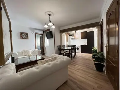 Zona de estar de Casa Azalea - nuevo alojamiento en Setenil de las Bodegas