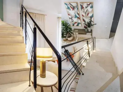 Plano de BS Brand New Triplex Private terrace downtown Parking