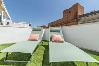 Plano de BS Brand New Triplex Private terrace downtown Parking