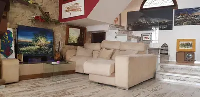 Zona de estar de La Casa del Pintor - Estudio de Arte en Baeza