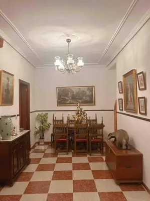 Zona de estar de La Casa de Manolita