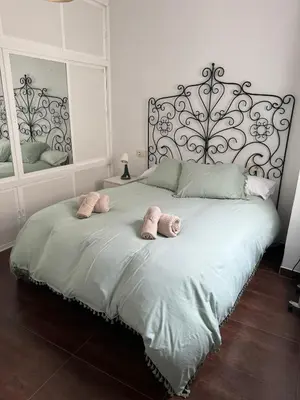 Cama o camas de una habitación en Alcalá zona Centro