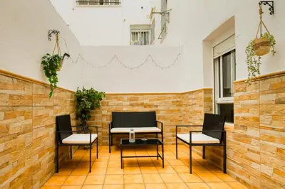 Zona de estar de San Pagés 3BR Apartment