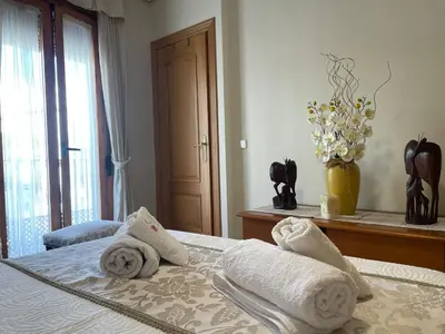 Cama o camas de una habitación en Casa San Salvador