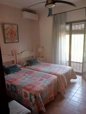 Cama o camas de una habitación en FINCA EL ROMERO, Finca a 15 minutos de Sevilla