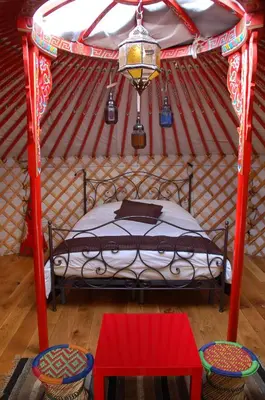 Cama o camas de una habitación en Valle de Oro