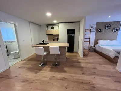 Una cocina o zona de cocina en villa jontoya 2