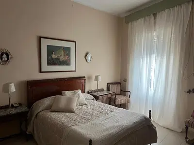Cama o camas de una habitación en Vivienda La Puerta del Perdon