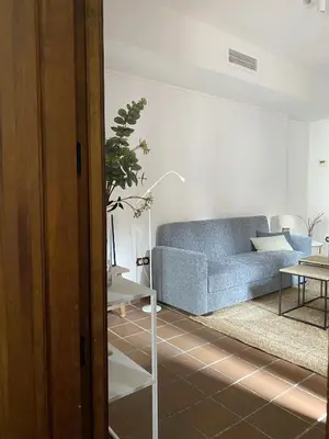 Zona de estar de Santa Marina Suite Córdoba con Patio Andalusí