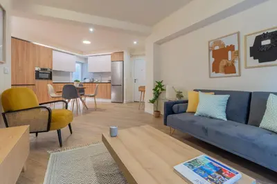 Una cocina o zona de cocina en Luna Gris Home