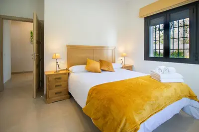 Cama o camas de una habitación en Cortijo San Antonio de Trejo