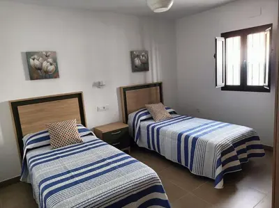 Cama o camas de una habitación en Casa La Fuente