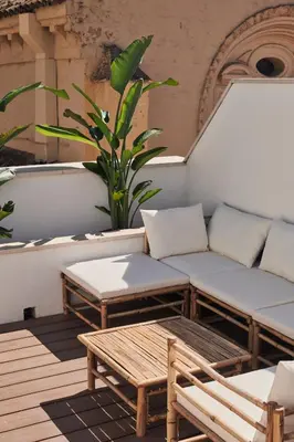 Zona de estar de San Nicolas Luxury Home with prívate terrace