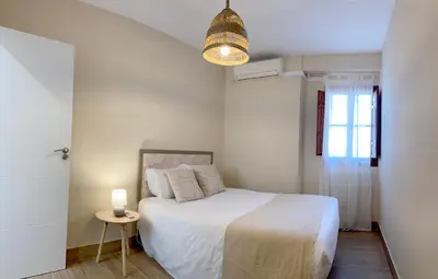 Cama o camas de una habitación en Posada Deanes