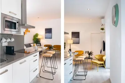 Una cocina o zona de cocina en Correduría Suites Apartments