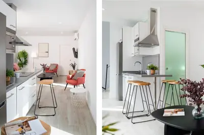 Una cocina o zona de cocina en Correduría Suites Apartments