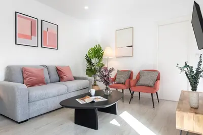 Zona de estar de Correduría Suites Apartments
