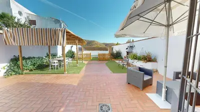 Jardín al aire libre en CASA RURAL SOLARIEGA DE LABRANZA