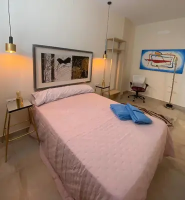 Cama o camas de una habitación en La Macarena